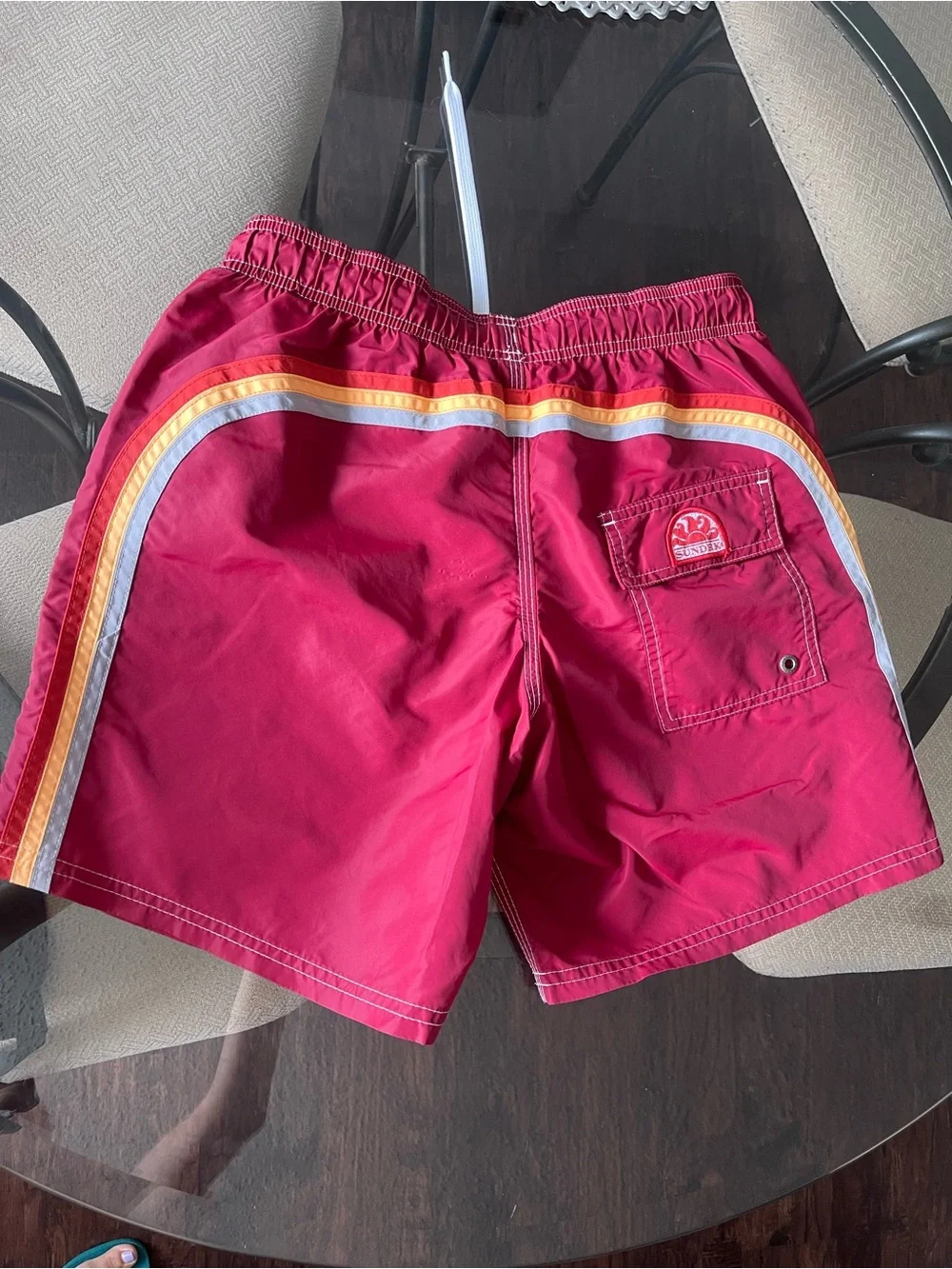 Sundek Men's Red Swim Trunks Regular Fit 14